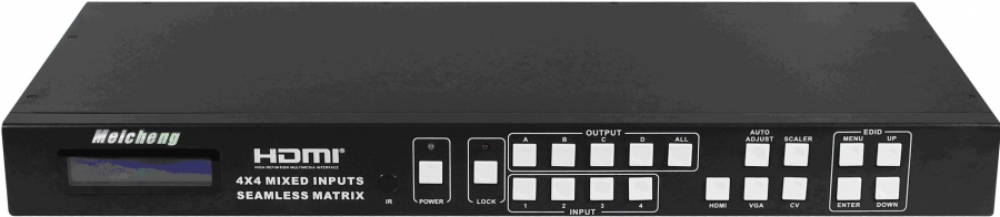 Meicheng Audio Video Co., Ltd. MX-1004VW HDMI 4 X4 Mixed Inputs Seamless Matrix Switcher - MX-1004VW HDMI 4 X4 Mixed Inputs Seamless Matrix Switcher by Meicheng Audio Video Co., Ltd.