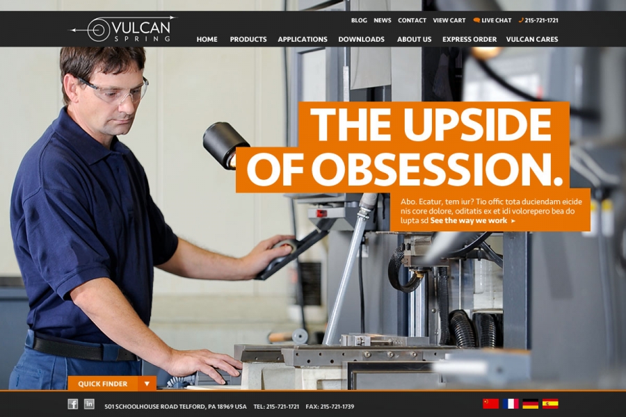 Vulcan Spring Launches Redesigned Web Site